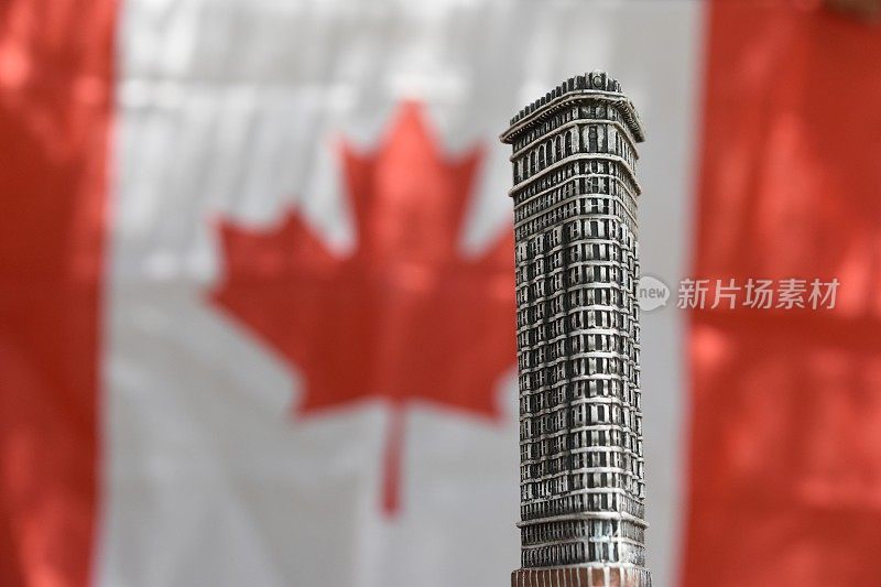 加拿大国旗上的熨斗大厦
