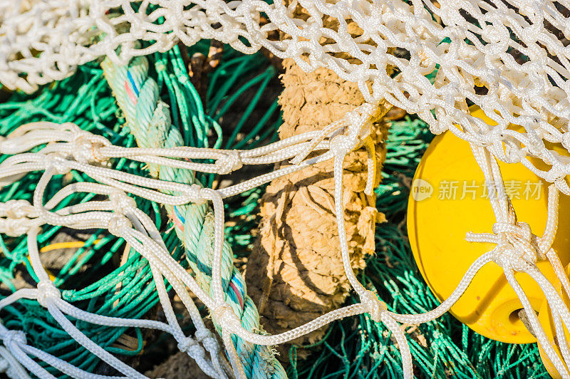 渔网及浮标桩