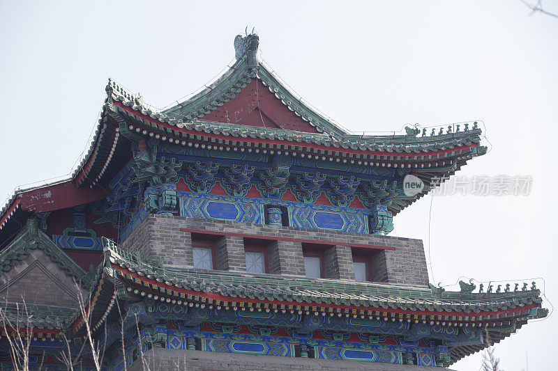 北京，前门，中国，正阳门细节拍摄