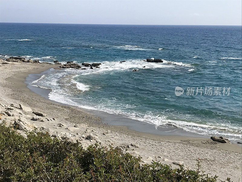 希腊-克里特岛-菲尼卡斯-普雷韦利地区的典型景观