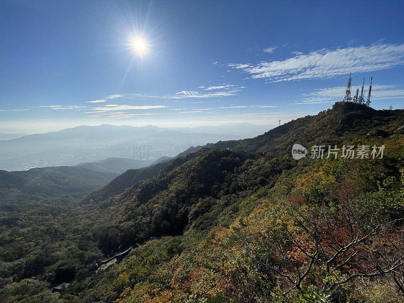 秋天的首尔徒步旅行