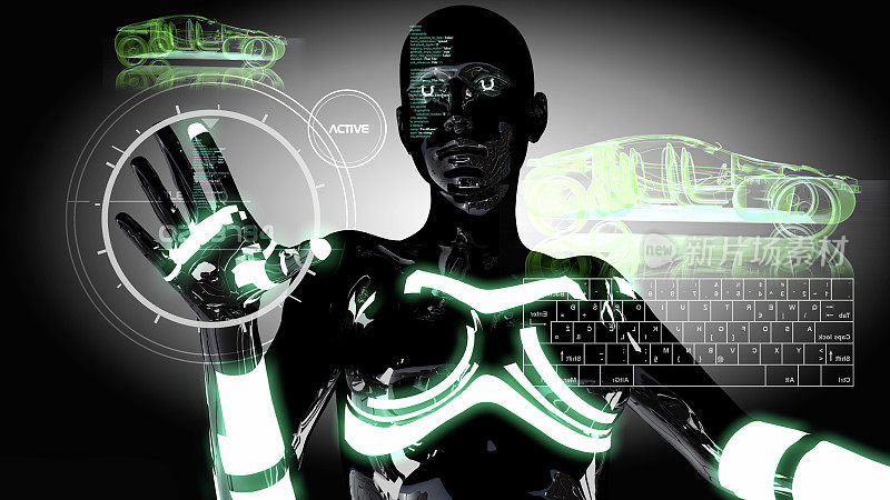 利用交互式菜单设计机器人汽车