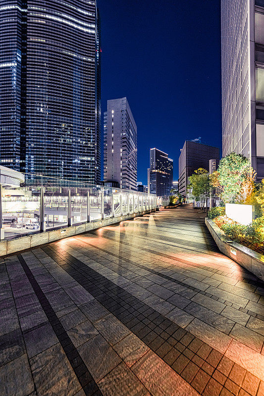 东京盐沼的摩天大楼和办公园区