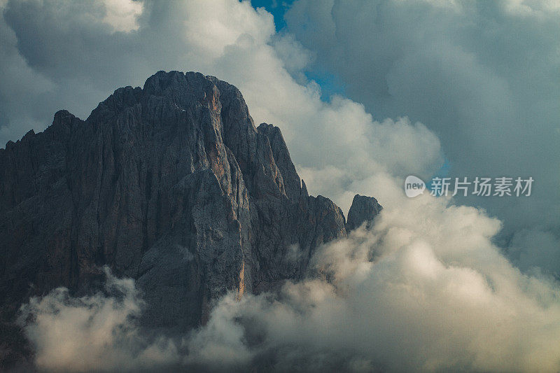 白云石山脉的山景:Langkofel