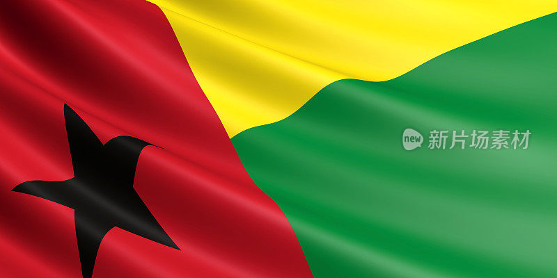 几内亚比绍共和国国旗。