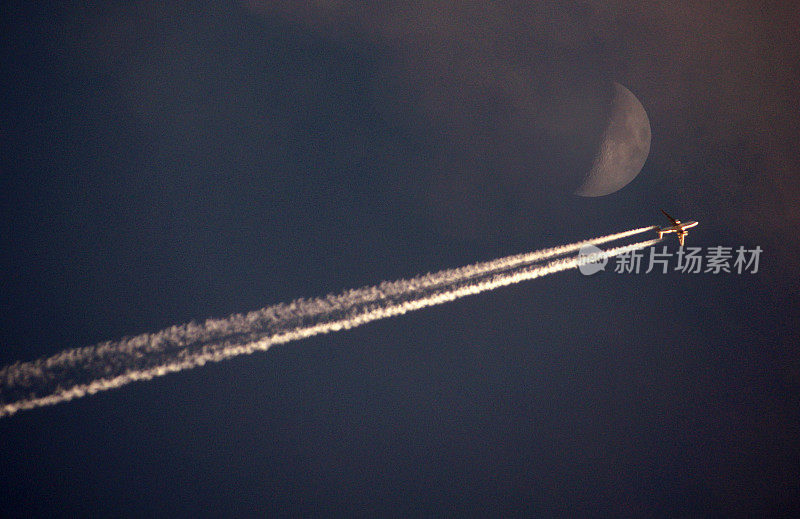 日落时分的高空穿越