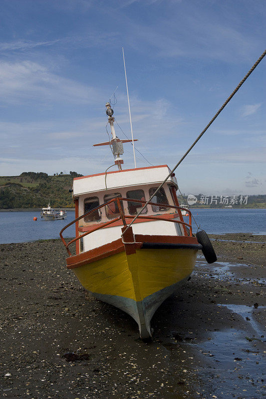 船，Chiloe，智利