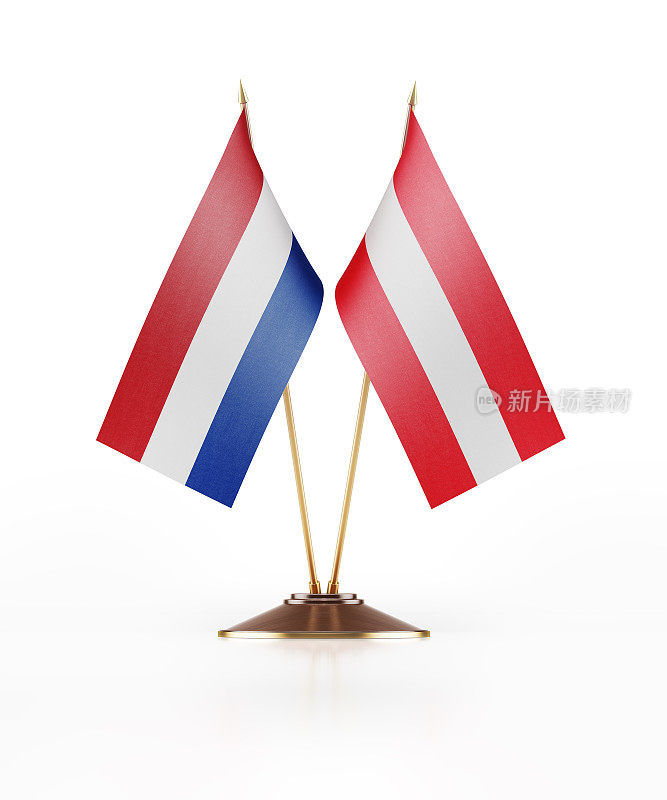 奥地利和荷兰的微型国旗