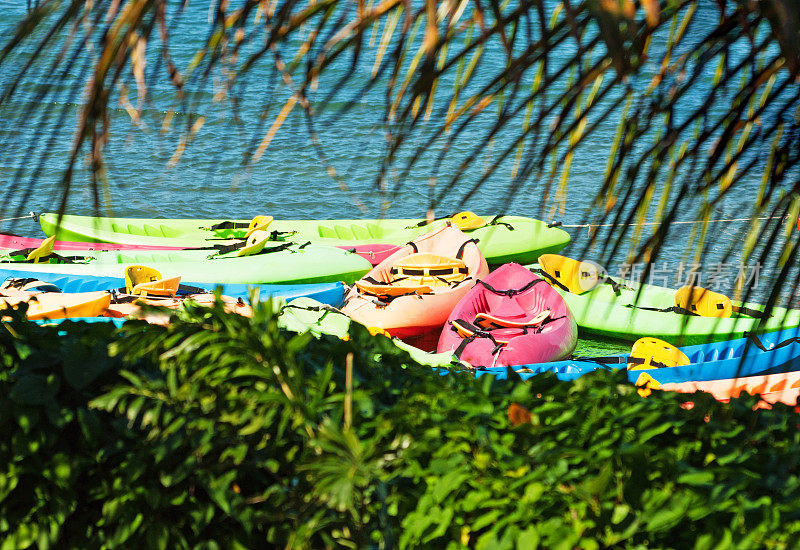 安提瓜岛的海上皮划艇