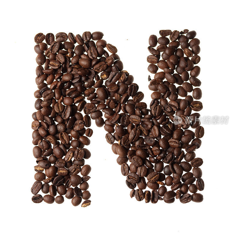 用咖啡写的字母N