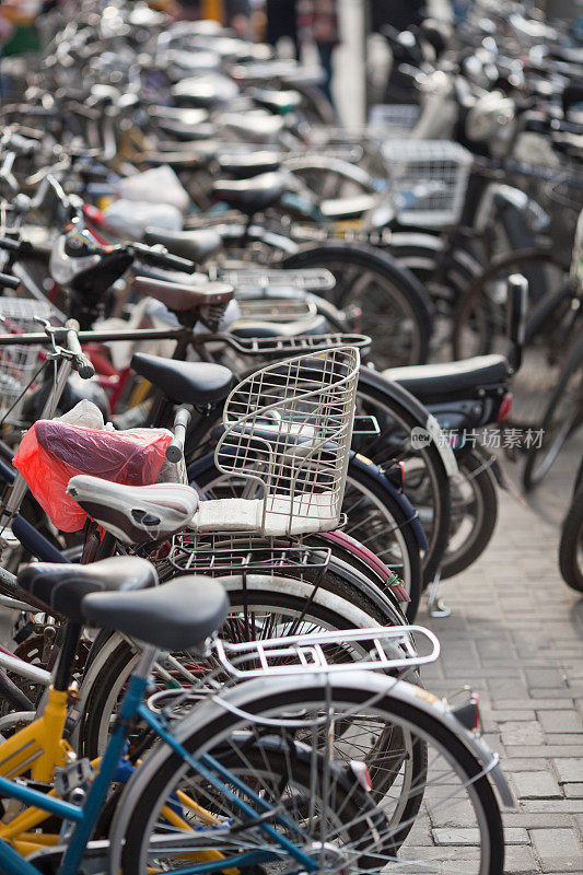 中国北京自行车停车场