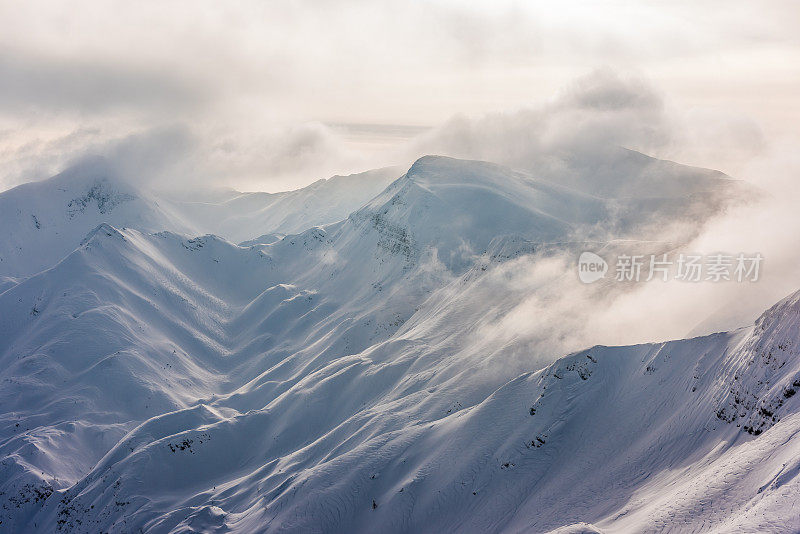 雪山上流下来