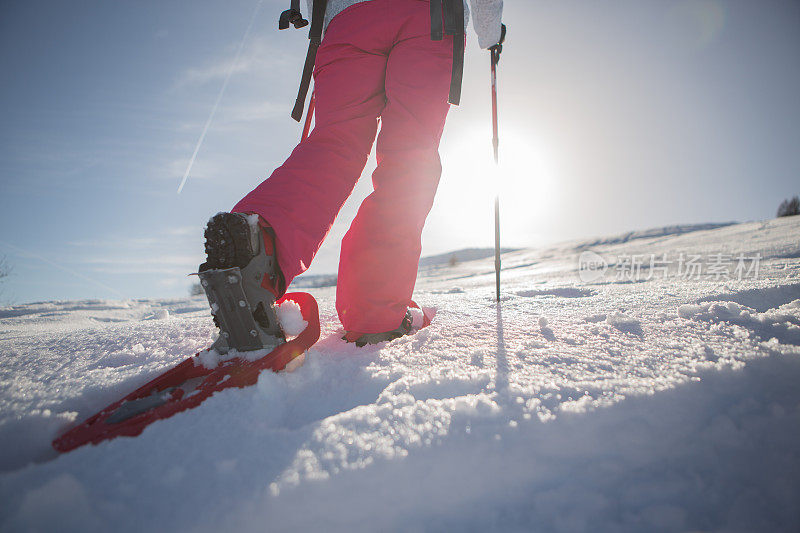 冬天sport-Snowshoeing