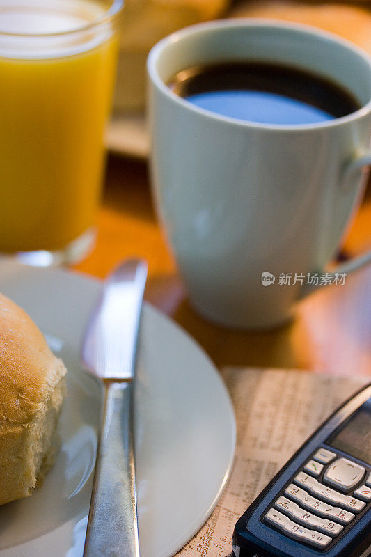 咖啡和商务-酒店早餐