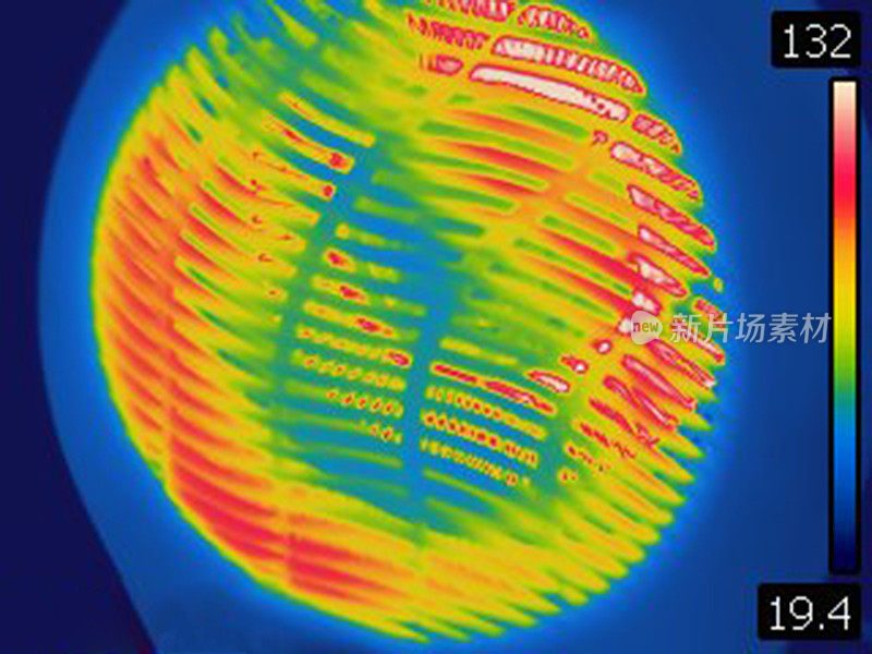 家用电加热器热成像