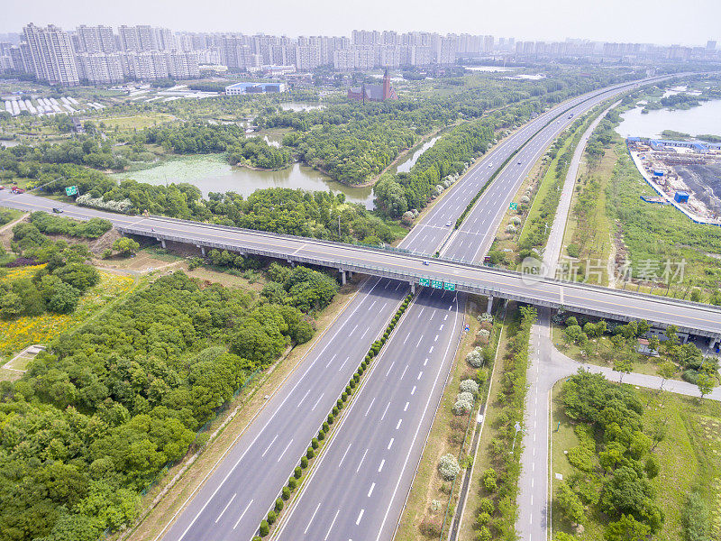 公路鸟瞰图