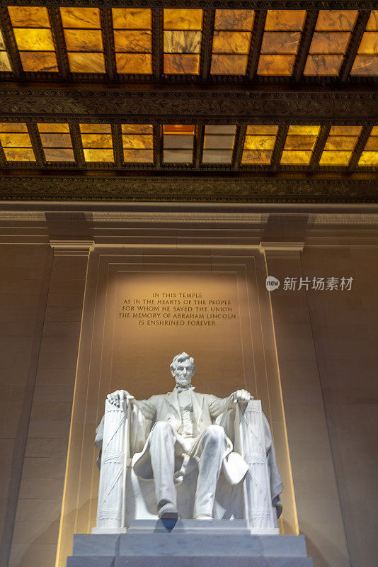 美国华盛顿亚伯拉罕·林肯纪念堂