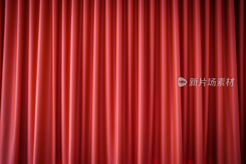 红色剧场舞台幕布