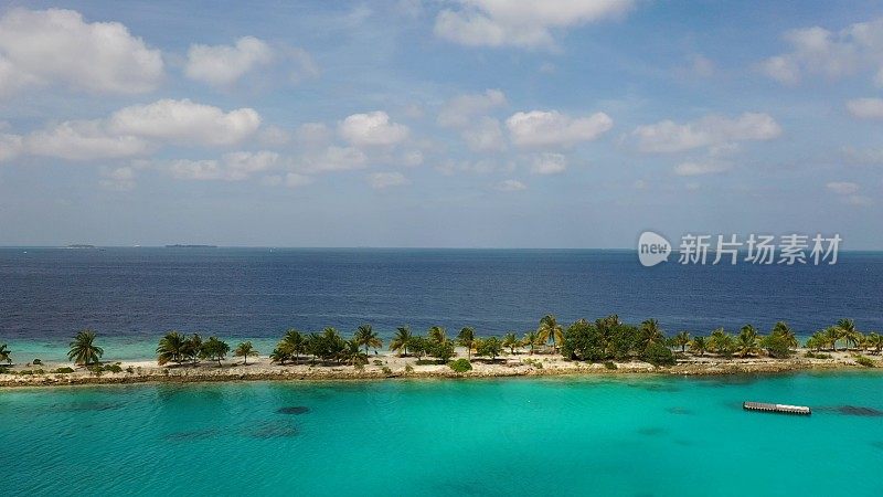 天堂度假村马尔代夫鸟瞰图，