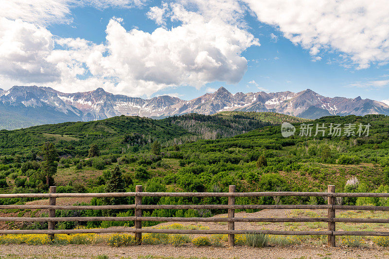 科罗拉多州美丽的山景