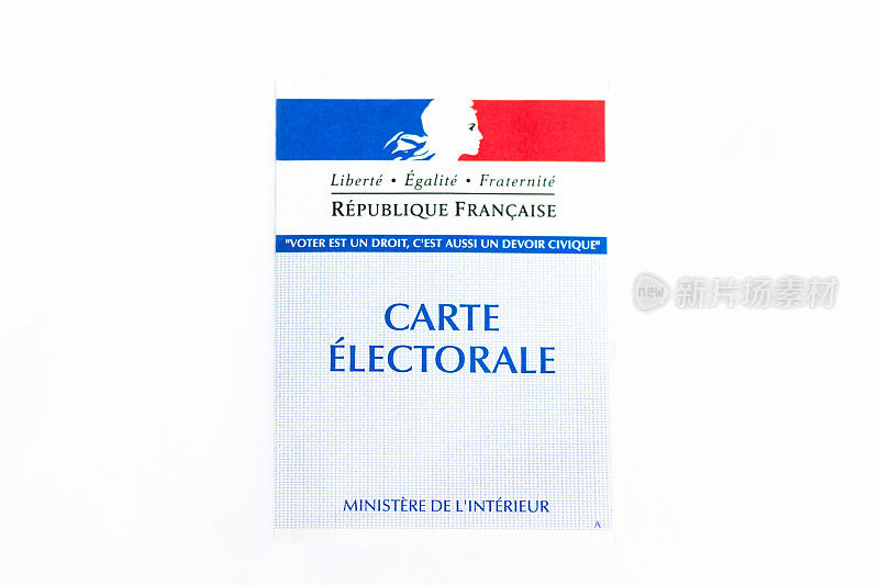 法国选举卡(投票卡)