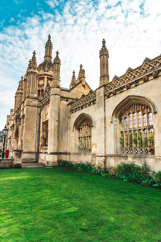 国王学院的大门，剑桥，英国