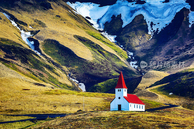冰岛南部维克的冰岛教堂
