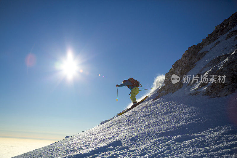 人滑雪