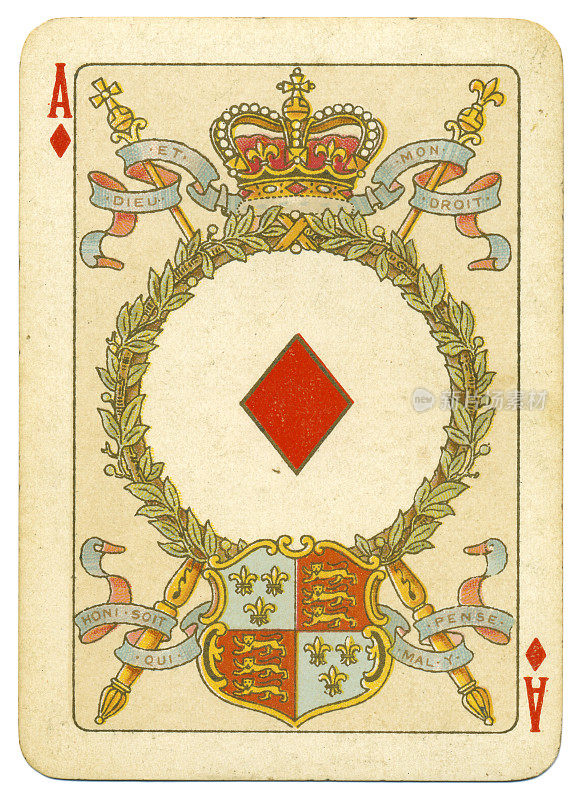 钻石王牌维多利亚女王钻石禧年扑克牌1897