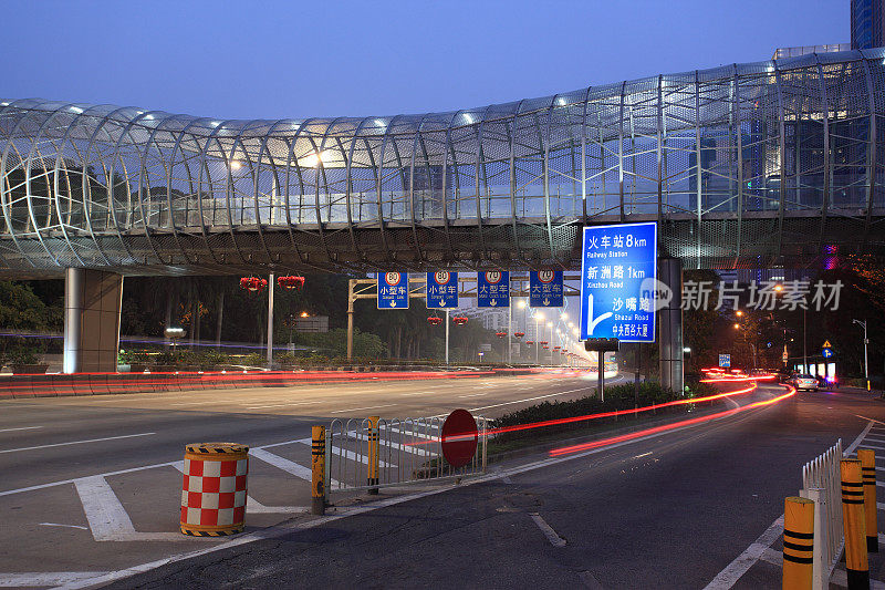 中国深圳的夜晚