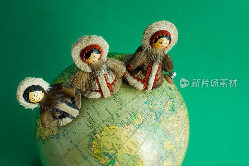世界和平娃娃在地球上