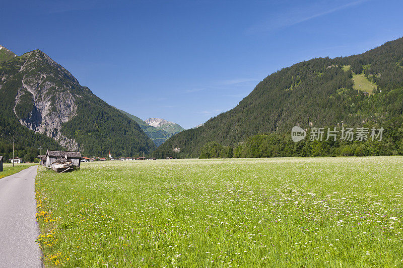 Lechtal阿尔卑斯山、奥地利