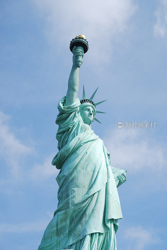 纽约港的自由女神像