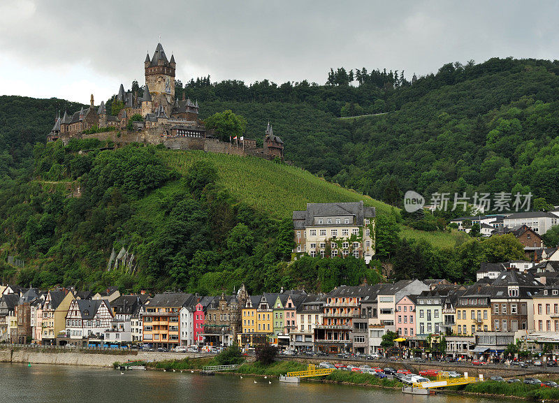 Cochem，位于德国摩泽尔(Moselle)山谷。