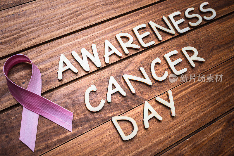 乳腺癌日与丝带-概念形象