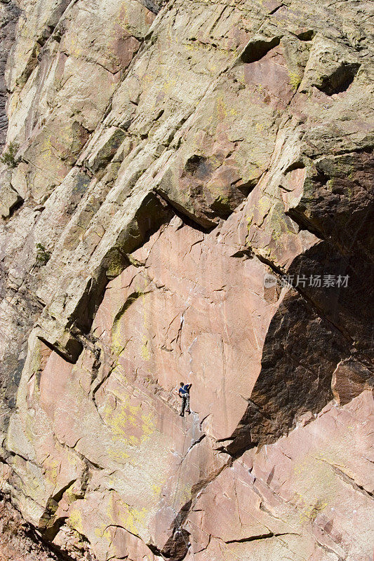 科罗拉多州埃尔多拉多峡谷的登山者