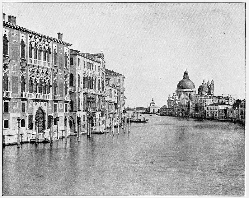 19世纪80年代，意大利威尼斯大运河