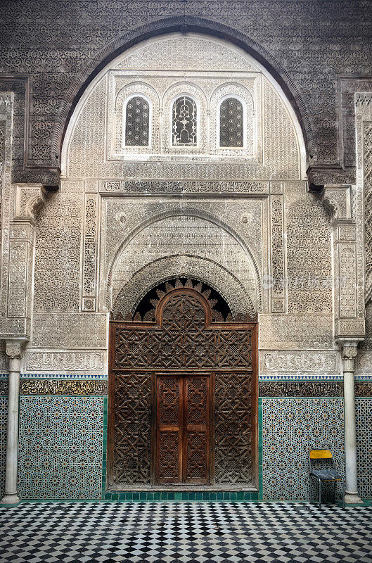 摩洛哥非斯的古al-Qarawiyyin图书馆