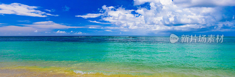 加勒比海多米尼加共和国绿松石般的天堂景观