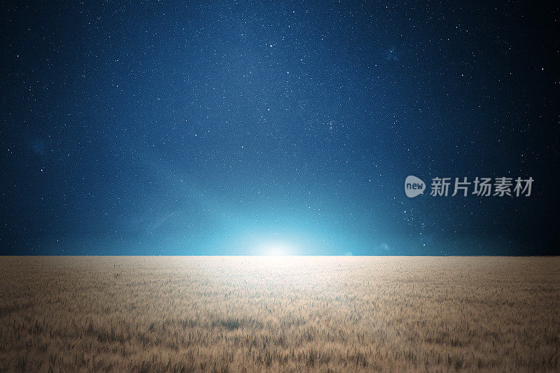 有光的夜空