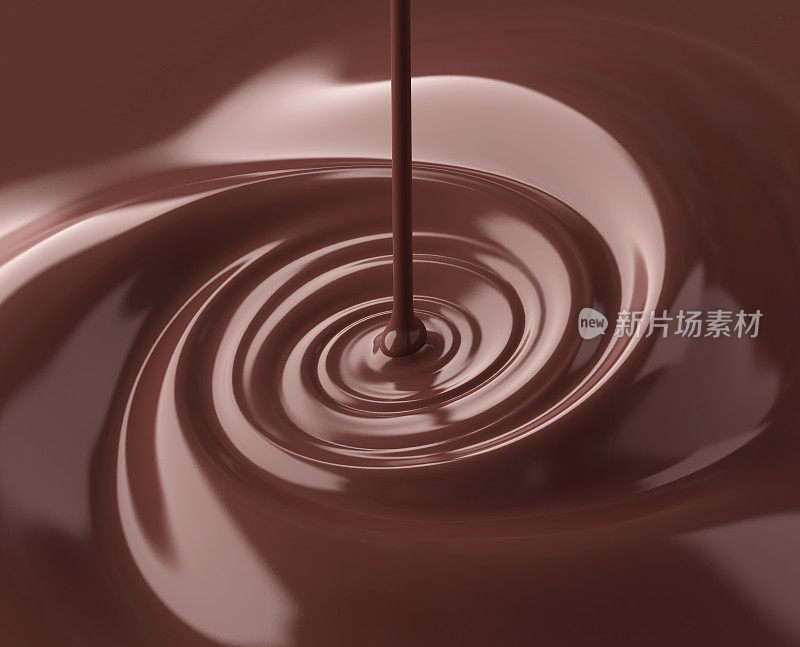 液体巧克力漩涡