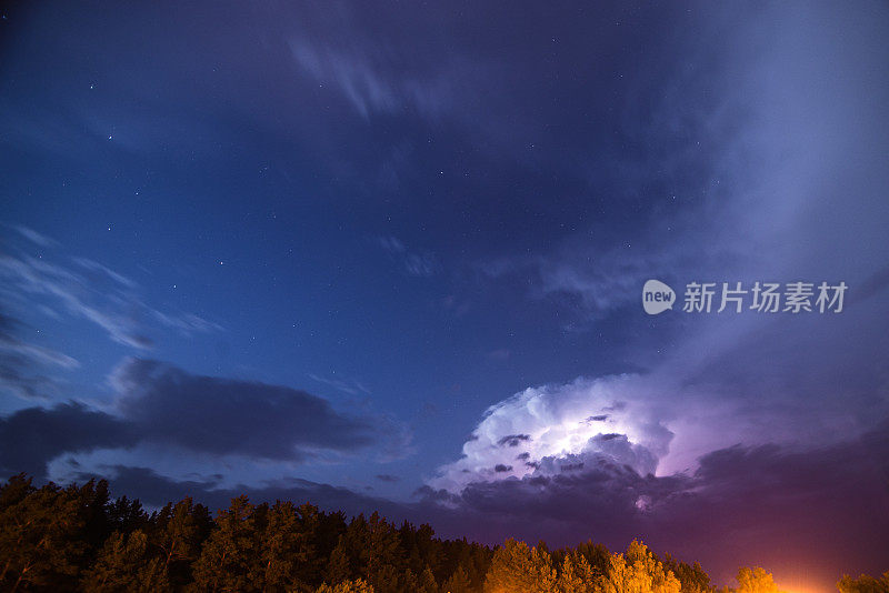 雷雨不断上升