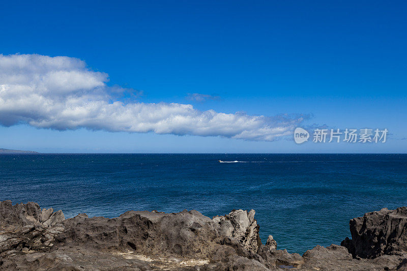 海景海岸线毛伊岛，夏威夷群岛