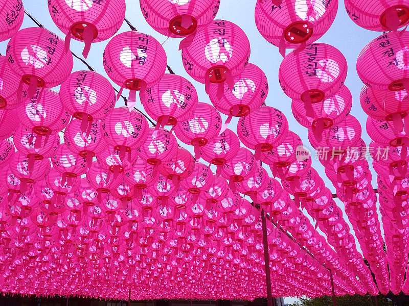 元宵节，是韩国佛教寺庙里佛陀的生日。