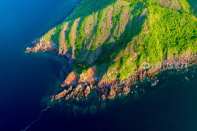 鸟瞰位于西贡的塔门或草岛海景