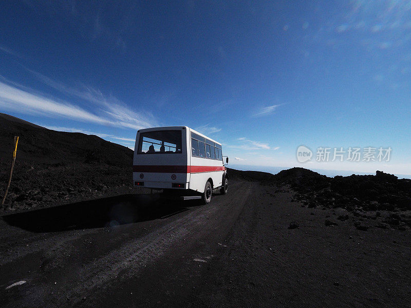 埃特纳火山。南坑。西西里岛