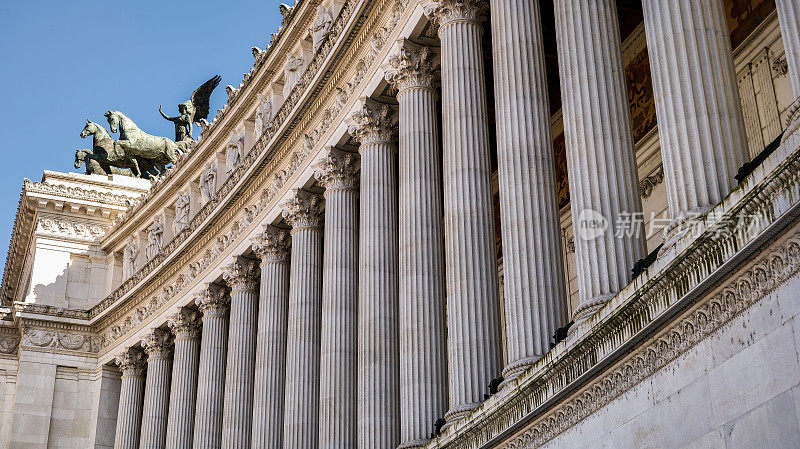 罗马圣坛国家纪念碑雄伟的柱廊