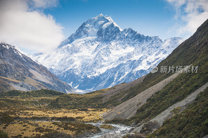 奥拉基或库克山国家公园位于新西兰南部