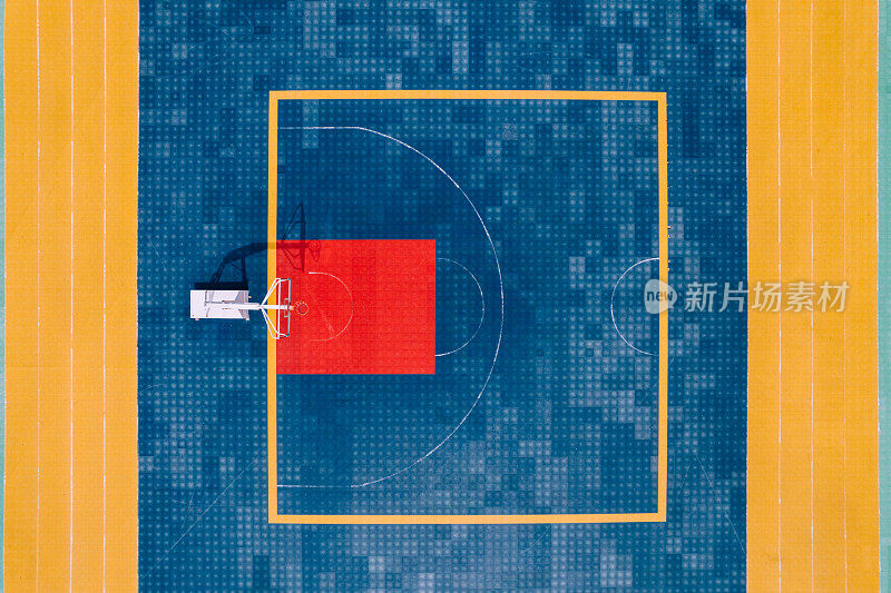 鸟瞰篮球场