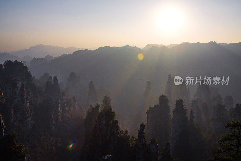 湖南省张家界国家森林公园的天子山